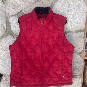 Eddie Bauer Women's Certified Goose Down Vest Red Outerwear